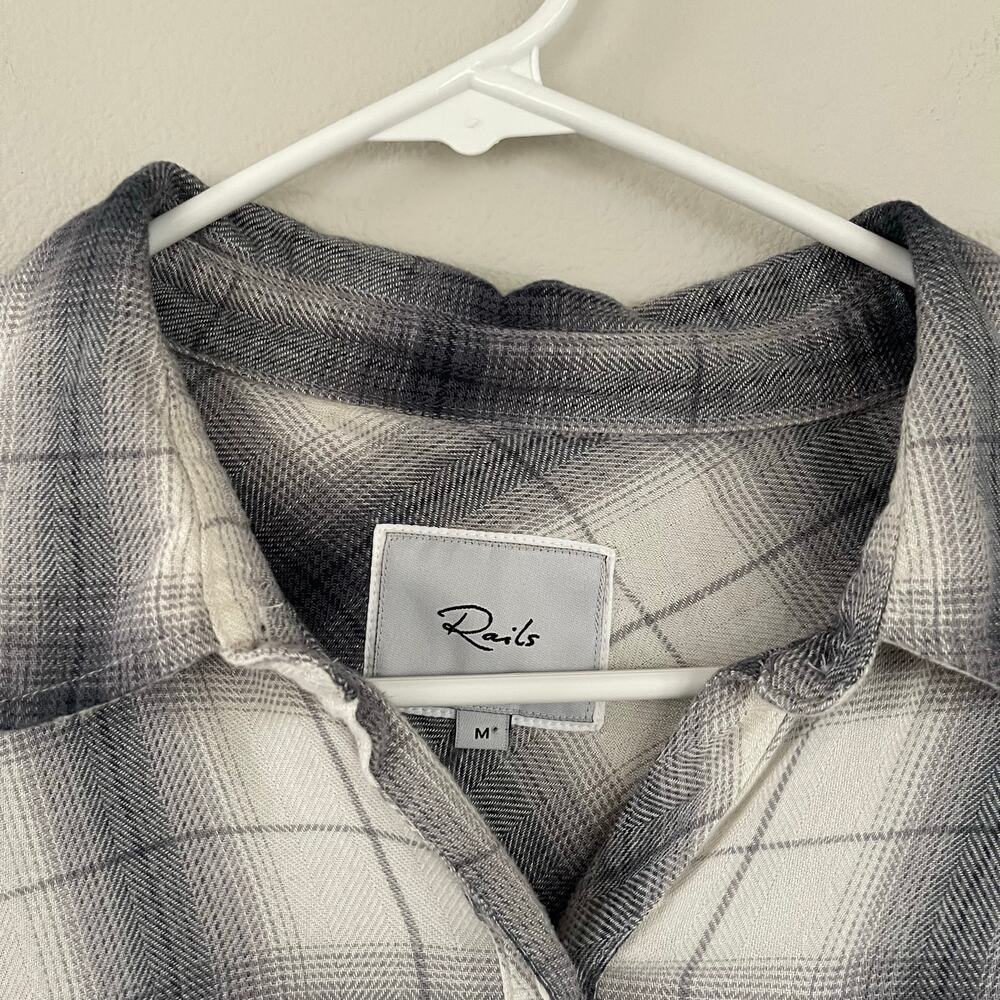 Rails Hunter Flannel Button Down Top In Sterling … - image 3